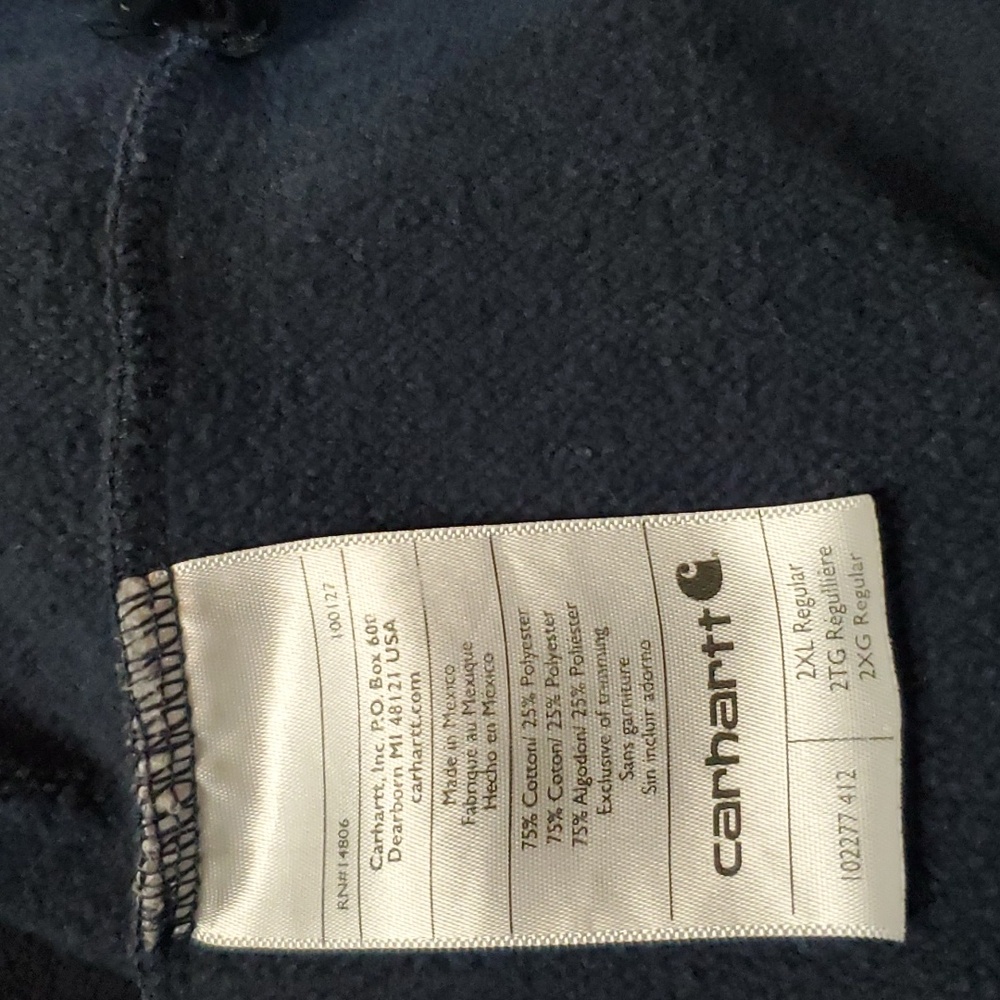 CARHARTT RAIN DEFENDER® PAXTON HEAVYWEIGHT QUARTER-ZIP SWEATSHIRT - Picture 10 of 10